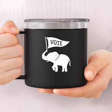 Discover Elephant Pet Republican Party Elephant Baseball Tees 14oz Stainless Steel Tumblers