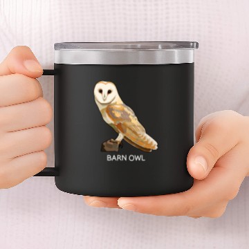 Discover Owl Pet Barn Owl Bird Lover Zip 14oz Stainless Steel Tumblers
