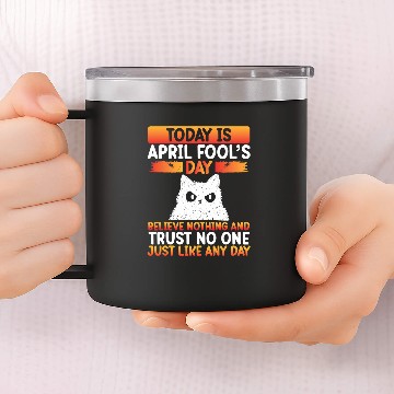 Discover Owl Pet April Fools Day Grumpy Owl 14oz Stainless Steel Tumblers