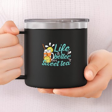 Discover Sweet Tea Drinker 14oz Stainless Steel Tumblers