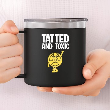 Discover Tatted And Toxic Baseball Tees 14oz Stainless Steel Tumblers