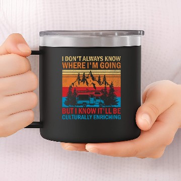 Discover Travelling Backpacking Road Trip Travel Exploring Hiking 21 Baseball Tees 14oz Stainless Steel Tumblers