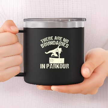 Discover There Are No Boundaries In Parkour 14oz Stainless Steel Tumblers