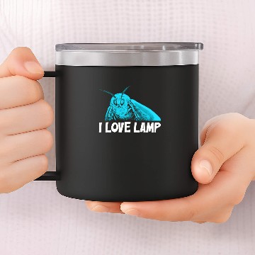 Discover I Love Lamp Moth 2Moth Meme 14oz Stainless Steel Tumblers