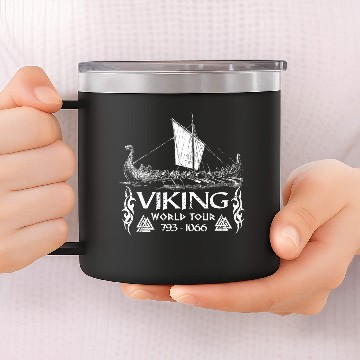 Discover Viking World Tour Viking Warrior 14oz Stainless Steel Tumblers