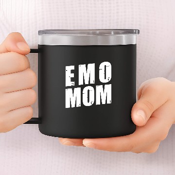 Discover 2000s Emo Mom Alt Gothic Scene Emo Music Elder Emo Punk 14oz Stainless Steel Tumblers