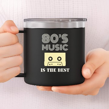 Discover 80s Music Is The Best Baseball Tees 14oz Stainless Steel Tumblers