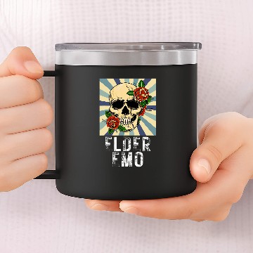 Discover Elder Emo Funny Emo Music Fan Scene Alternative 90s Kids Pun 9 14oz Stainless Steel Tumblers