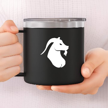Discover Goats Lover Capricorn Goats Sign 14oz Stainless Steel Tumblers