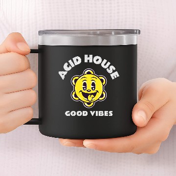 Discover 90s Rave Techno DnB Classic House Trance Baseball Tees 14oz Stainless Steel Tumblers