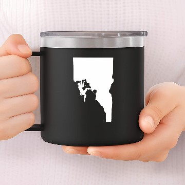 Discover Upside Down Idaho Climber 14oz Stainless Steel Tumblers