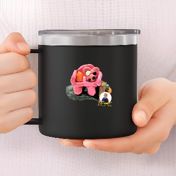 Discover Harrison Creative 2Clay Creations Characters 4 Pig Head Zip 14oz Stainless Steel Tumblers