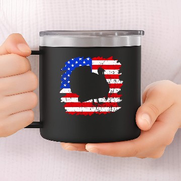Discover Turkey Hunting I American Turkey Hunter 14oz Stainless Steel Tumblers