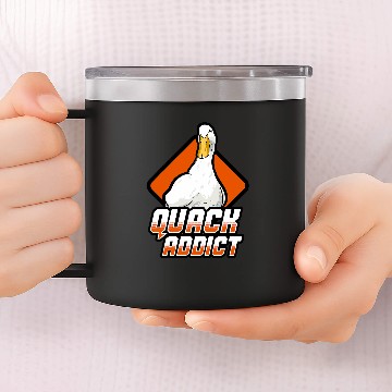 Discover Duck Pet Quote Humorous Duck Lover Saying Baseball Tees 14oz Stainless Steel Tumblers