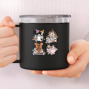 Discover Mickey Mouse Ghost 14oz Stainless Steel Tumblers, BlueyDad Halloween 14oz Stainless Steel Tumblers, Haunted Mansion 14oz Stainless Steel Tumblers