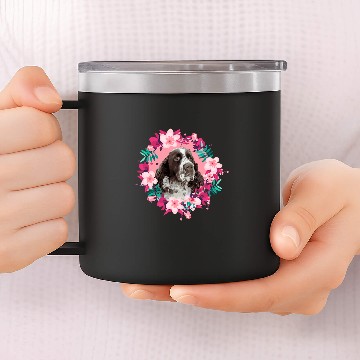 Discover Nostalgia for LEstate English Springer spaniel Baseball Tees 14oz Stainless Steel Tumblers