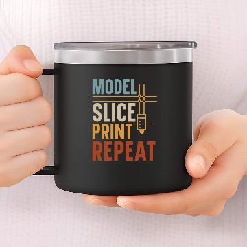 Discover 3D Printer Model Slice Print 3D Printing 14oz Stainless Steel Tumblers