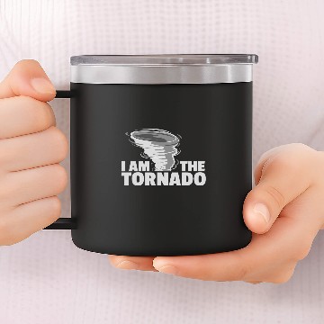 Discover I Am The Tornado Storm Chaser Meteorologist Hurricanes Baseball Tees 14oz Stainless Steel Tumblers