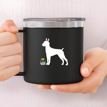 Discover German Shorthaired Pointer Easter Bunny Dog Silhouette Baseball Tees 14oz Stainless Steel Tumblers
