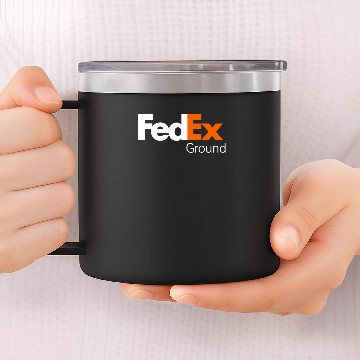 Discover Fedex Ground 14oz Stainless Steel Tumblers