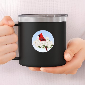 Discover Cardinal Bird Birdlover Birdwatcher Biologist Ornithologist Baseball Tees 14oz Stainless Steel Tumblers