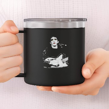 Discover Lou Reed Unisex 14oz Stainless Steel Tumblers: Bleached Photo