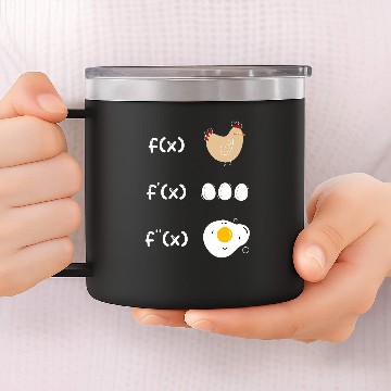 Discover Derivative Function Math Teacher Fried Egg Derivative Chicken 21 14oz Stainless Steel Tumblers