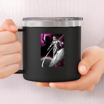 Discover Silver Surfer and Galactus 14oz Stainless Steel Tumblers