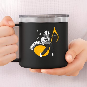 Discover Elvis Presley Official Music Note Baseball Tees 14oz Stainless Steel Tumblers