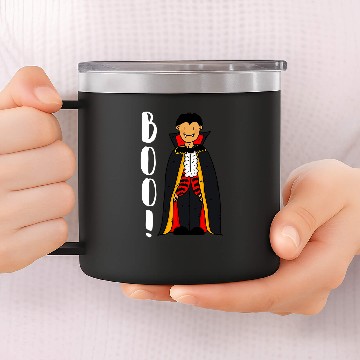 Discover Boo Vampire Halloween cute 14oz Stainless Steel Tumblers