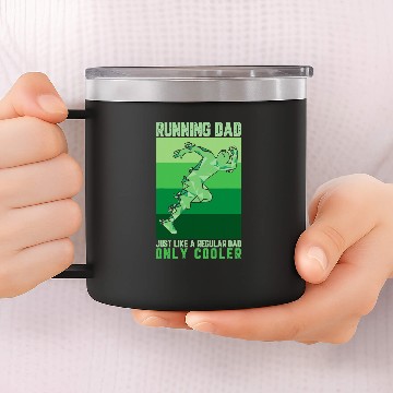 Discover Funny Running For Dad Marathon Runner Coachs Marathoner 14oz Stainless Steel Tumblers
