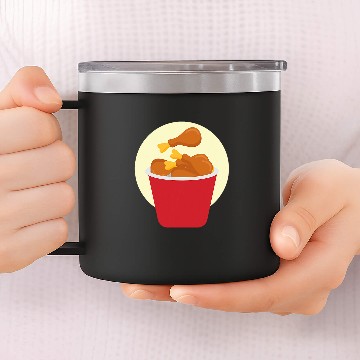 Discover Chicken Wings Delicious Fast Food Baseball Tees 14oz Stainless Steel Tumblers
