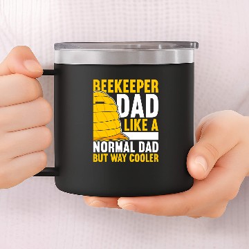 Discover Beekeeper Dad Bees Honey Beekeeping 14oz Stainless Steel Tumblers