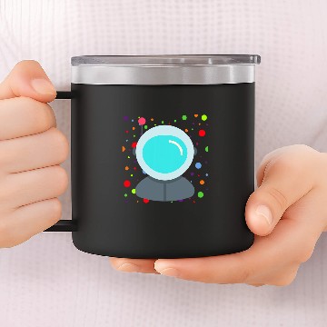 Discover Astronaut Spotted Spotty Dot Colored Spot Dotted 14oz Stainless Steel Tumblers