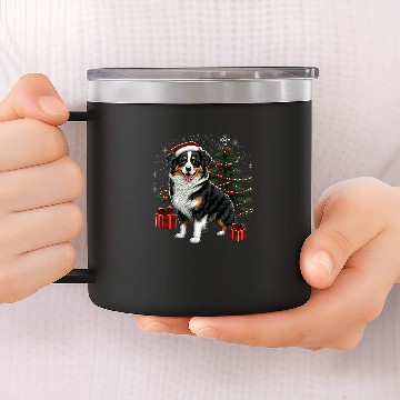 Discover Australian Shepherd Santa Christmas Australian Shepherd Baseball Tees 14oz Stainless Steel Tumblers