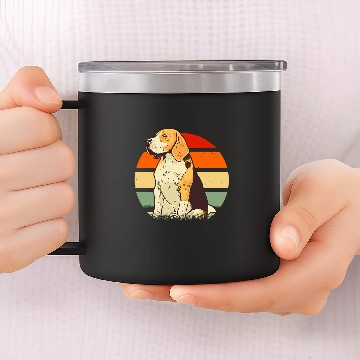 Discover British Dog Breed Beagle Baseball Tees 14oz Stainless Steel Tumblers