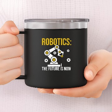 Discover Robotics the future is now Engineering Programming 14oz Stainless Steel Tumblers
