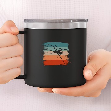Discover Retro vintages Black Widow Spider Spiders Baseball Tees 14oz Stainless Steel Tumblers