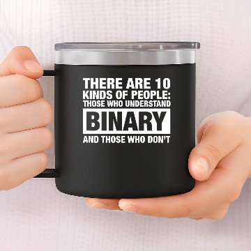 Discover Funny Binary Understanding Geek Interaction Computer Science Baseball Tees 14oz Stainless Steel Tumblers