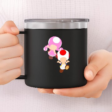 Discover Toad Toadette Blue Edition 14oz Stainless Steel Tumblers
