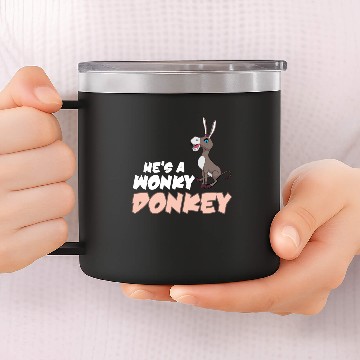 Discover Wonky Donkey Funny Animal Lover 14oz Stainless Steel Tumblers