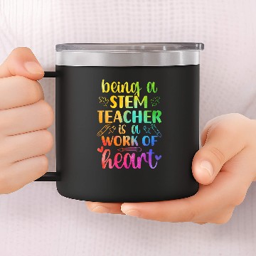 Discover Science Technology Engineering Math STEM Teacher 14oz Stainless Steel Tumblers