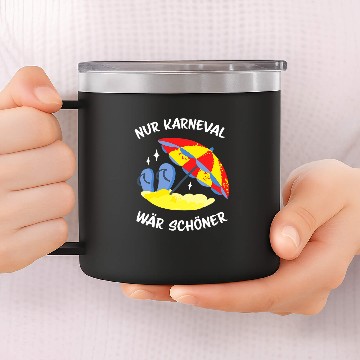 Discover carnivals Confetti Camping Sandy Beach Summer Holidays Baseball Tees 14oz Stainless Steel Tumblers