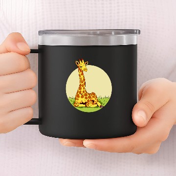 Discover Giraffe Art Gift Zip 14oz Stainless Steel Tumblers