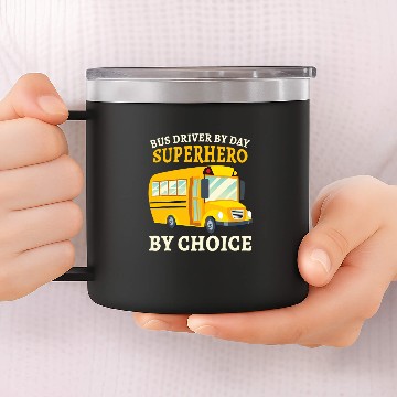 Discover Funny School Bus Driver Appreciation anniversary 3 Zip 14oz Stainless Steel Tumblers