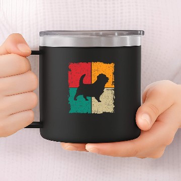 Discover Norfolk Terrier Retro vintages 70s 80s Style 5 Baseball Tees 14oz Stainless Steel Tumblers