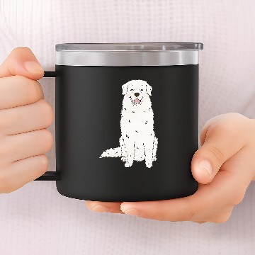 Discover Great Pyrenees Lovers PYR Dog Mom 14oz Stainless Steel Tumblers