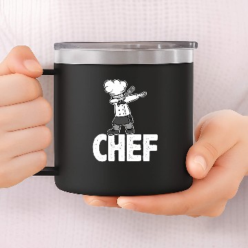 Discover Dab Dabbings Chef Cooking Guru Funny Cook Retro Culinary 14oz Stainless Steel Tumblers