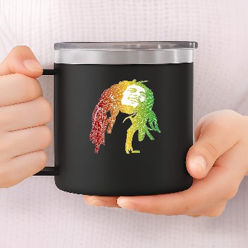 Discover Affiche De Bob Marley Art 14oz Stainless Steel Tumblers
