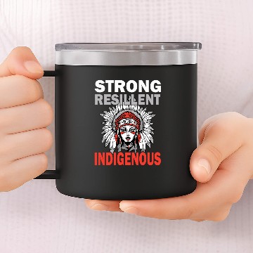 Discover Indigenous Peoples Day Not Columbus Day Zip 14oz Stainless Steel Tumblers